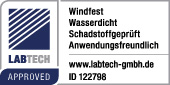 Certyfikat LABTECH wiatroodporność